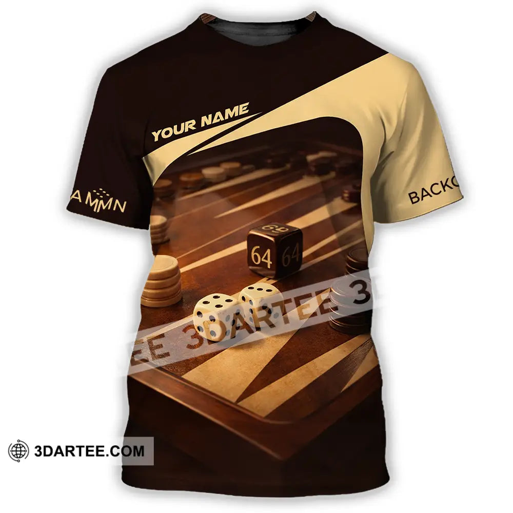Unisex Shirt - Custom Backgammon 3D Shirt T-Shirt / S T-shirt