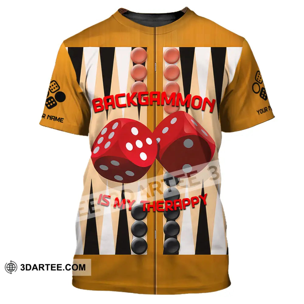 Unisex Shirt - Custom Backgammon 3D Shirt T-Shirt / S T-shirt