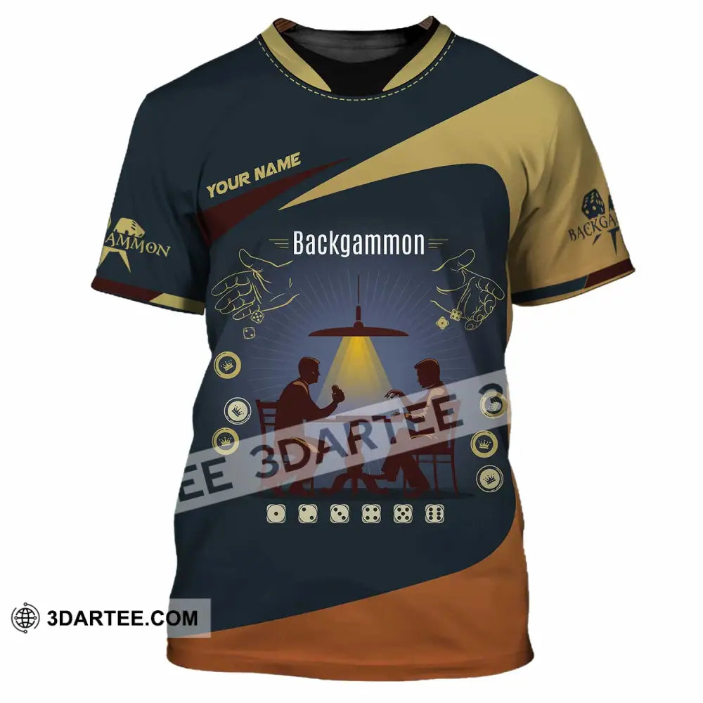 Unisex Shirt - Custom Backgammon 3D Shirt T-Shirt / S T-shirt