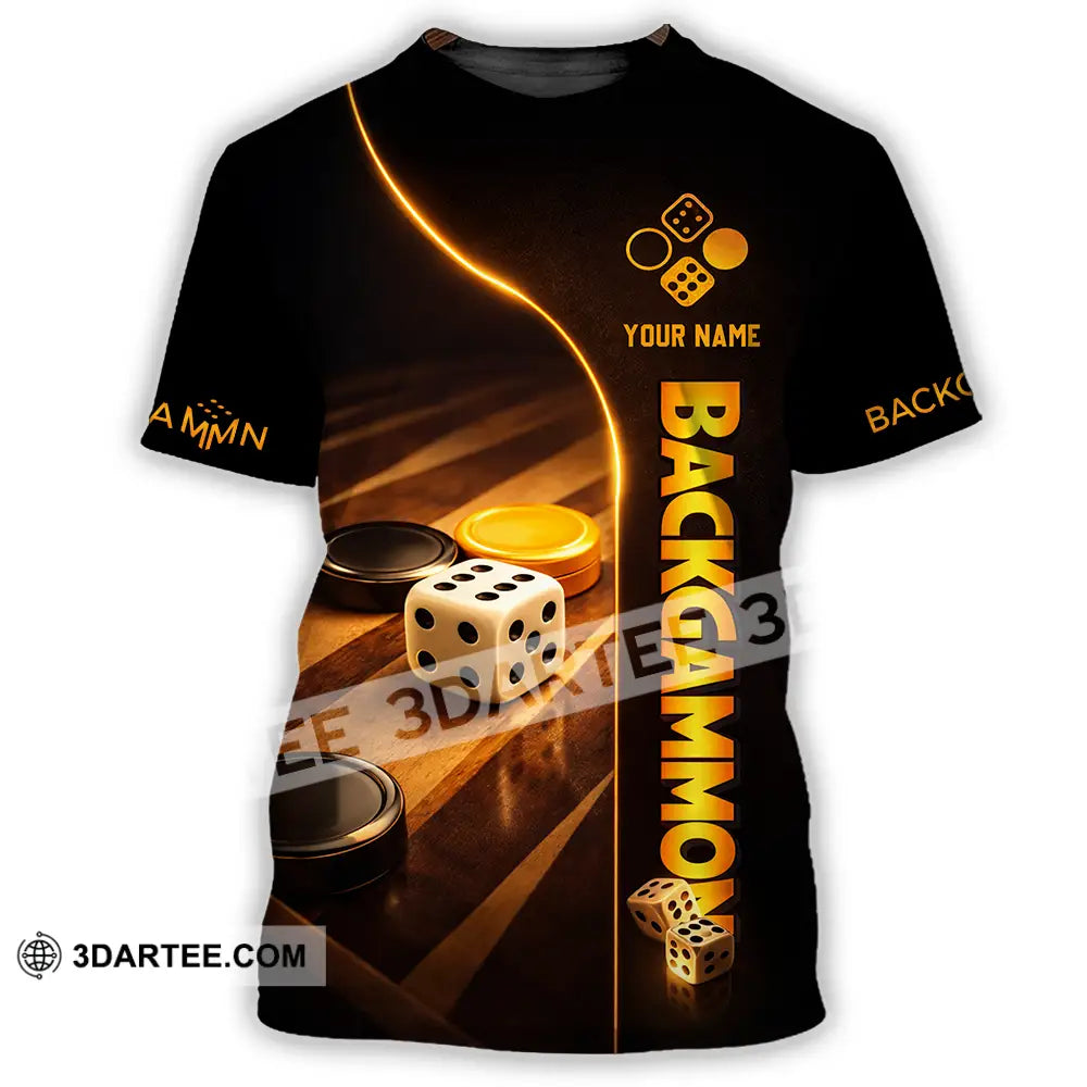Unisex Shirt - Custom Backgammon 3D Shirt T-Shirt / S T-shirt