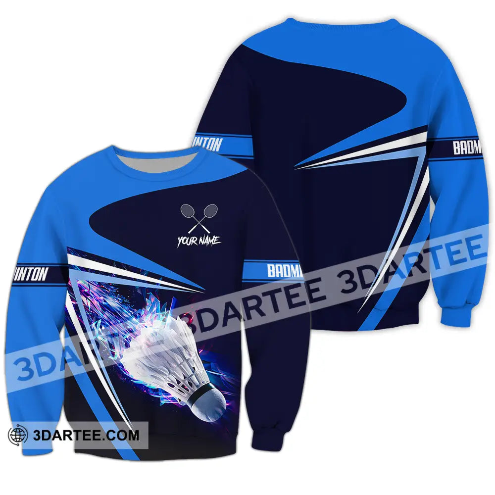 Unisex Shirt - Custom Badminton 3D Shirt Long Sleeve / S T-shirt