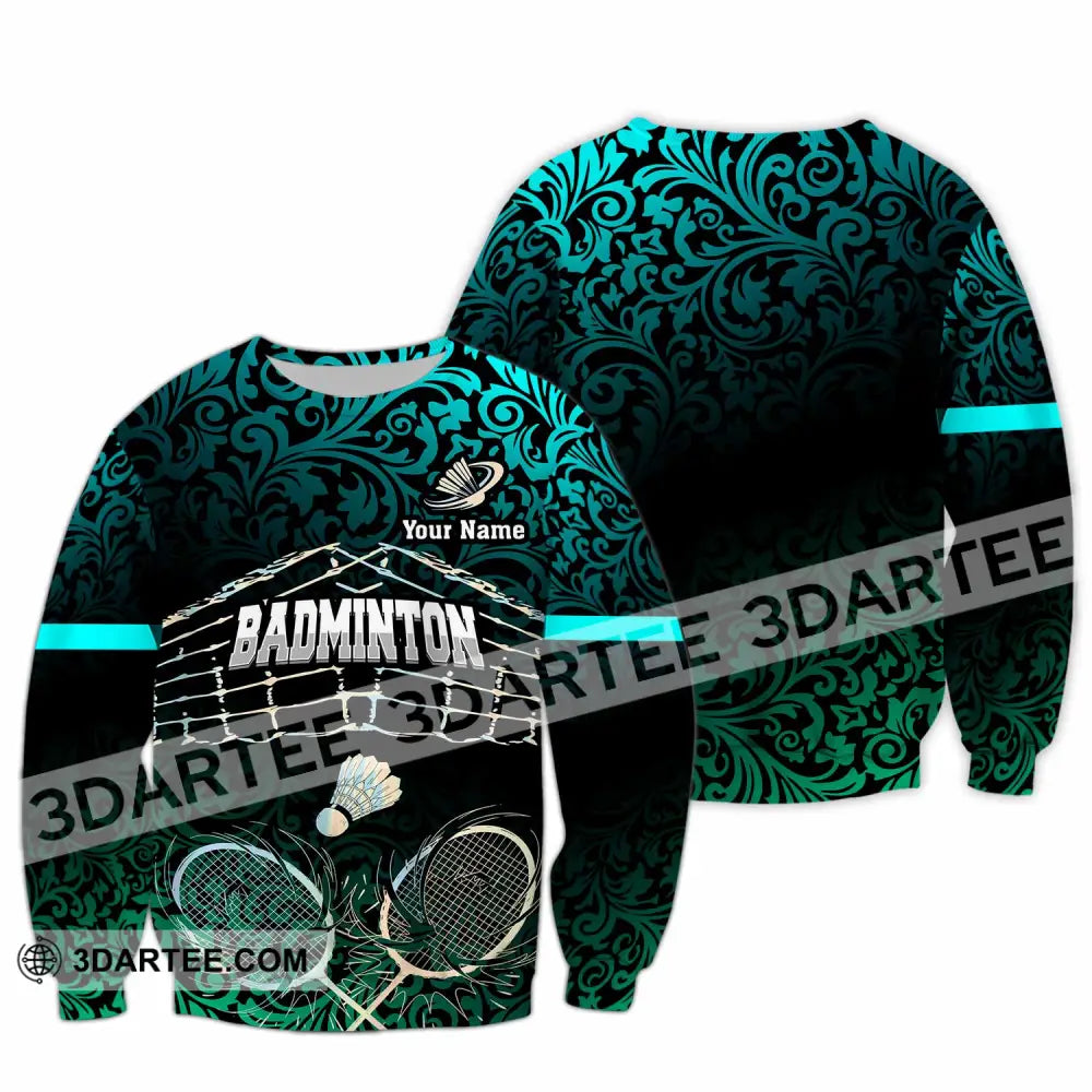 Unisex Shirt - Custom Badminton 3D Shirt Long Sleeve / S T-shirt