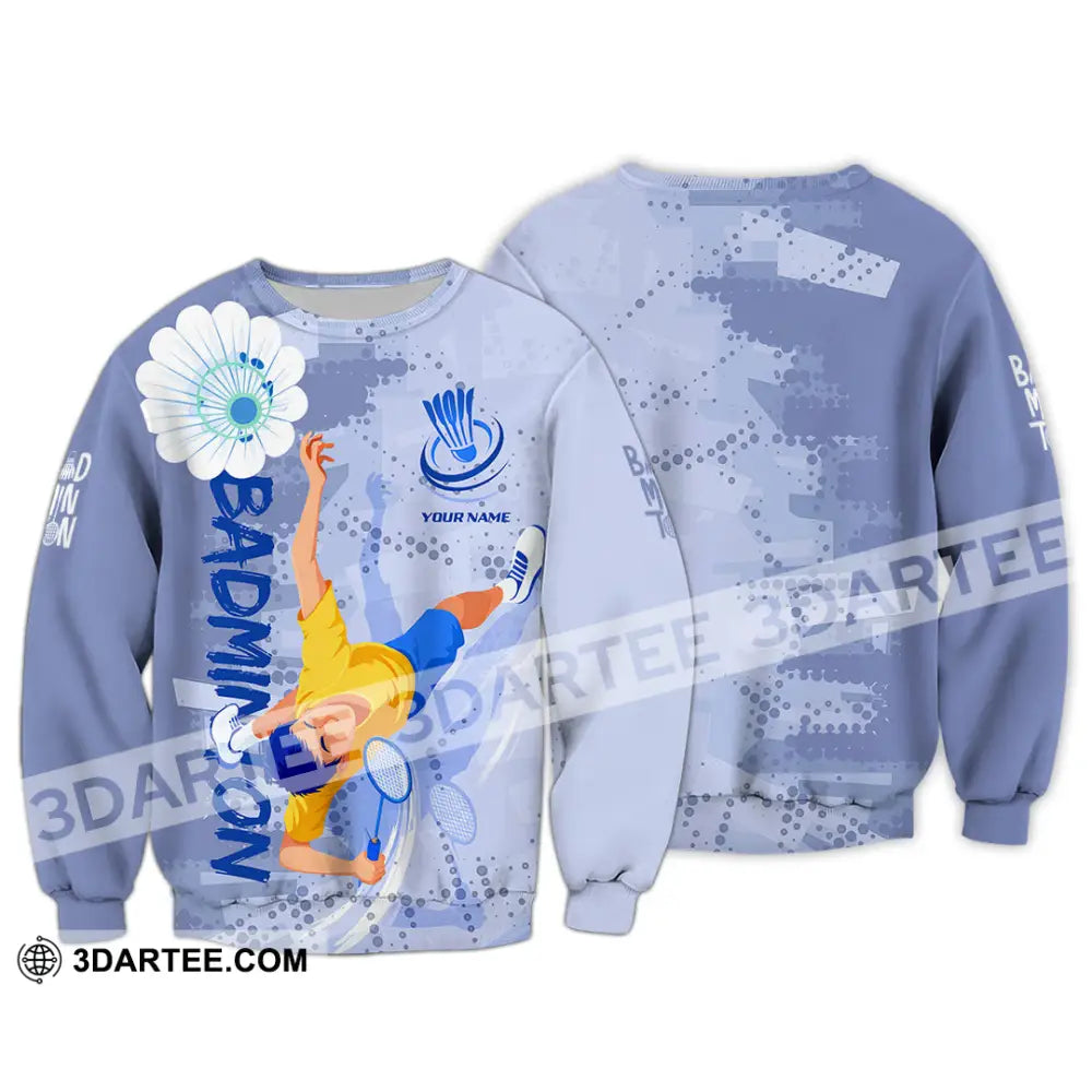 Unisex Shirt - Custom Badminton 3D Shirt Long Sleeve / S T-shirt