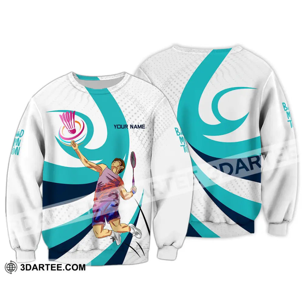 Unisex Shirt - Custom Badminton 3D Shirt Long Sleeve / S T-shirt