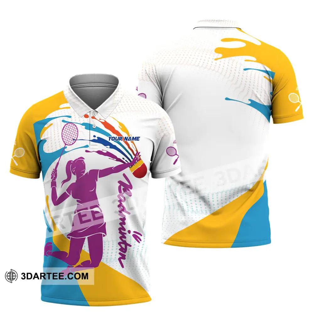 Unisex Shirt - Custom Badminton 3D Shirt Polo Shirt / S T-shirt