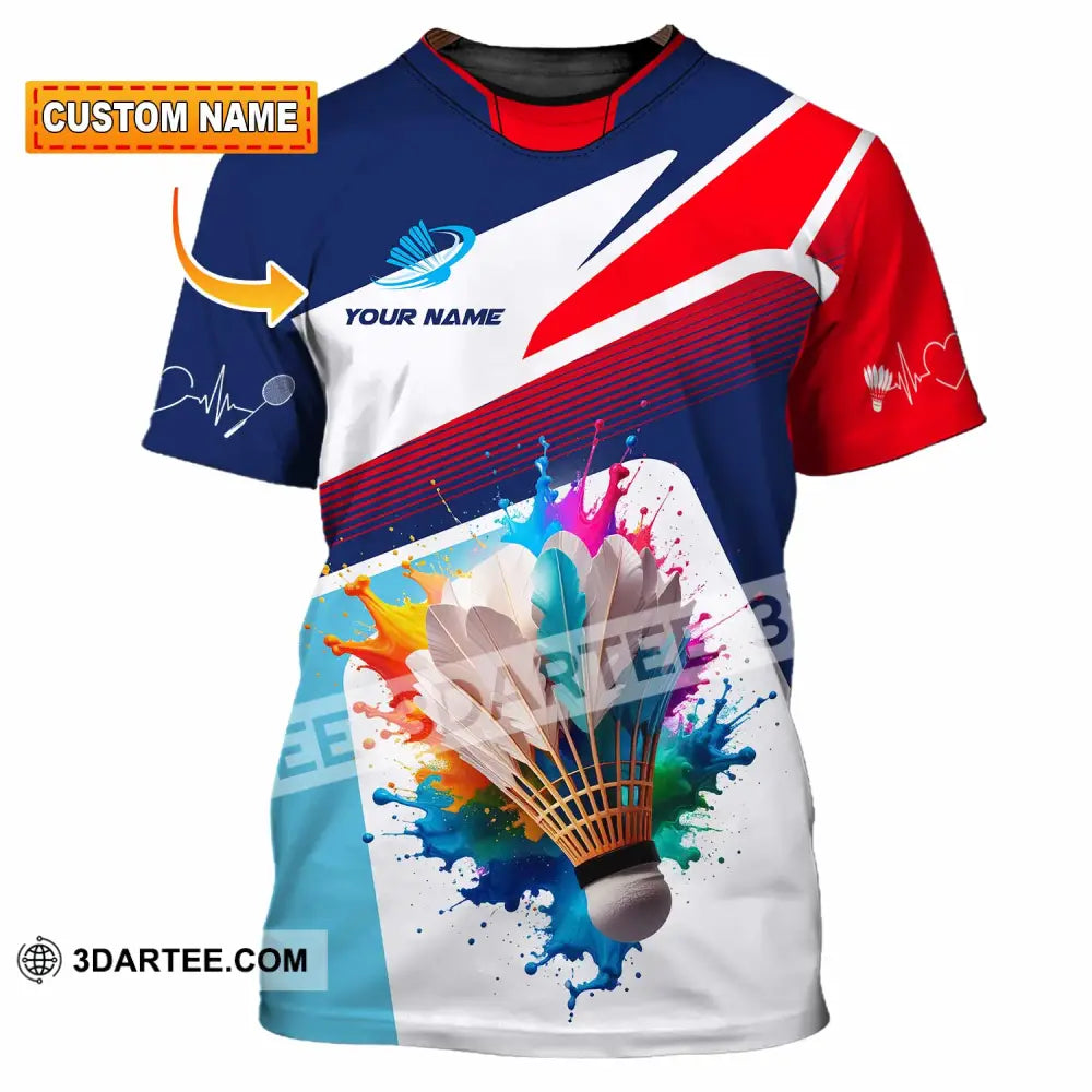 Unisex Shirt - Custom Badminton 3D Shirt T-shirt