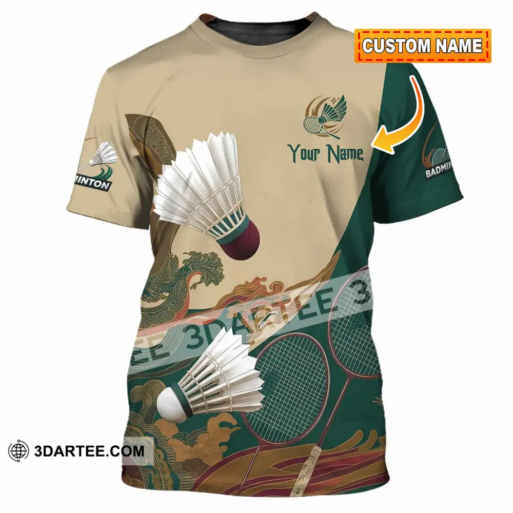 Unisex Shirt - Custom Badminton 3D Shirt T-shirt