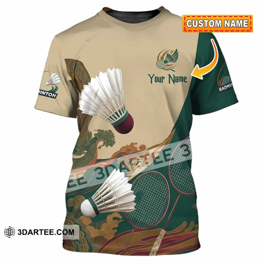 Unisex Shirt - Custom Badminton 3D Shirt T-shirt