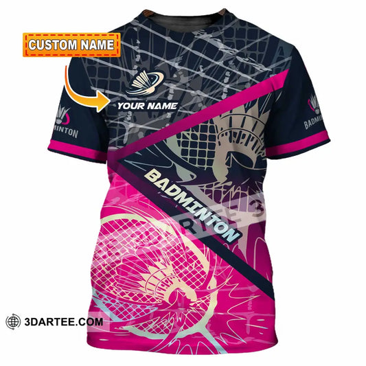 Unisex Shirt - Custom Badminton 3D Shirt T-shirt