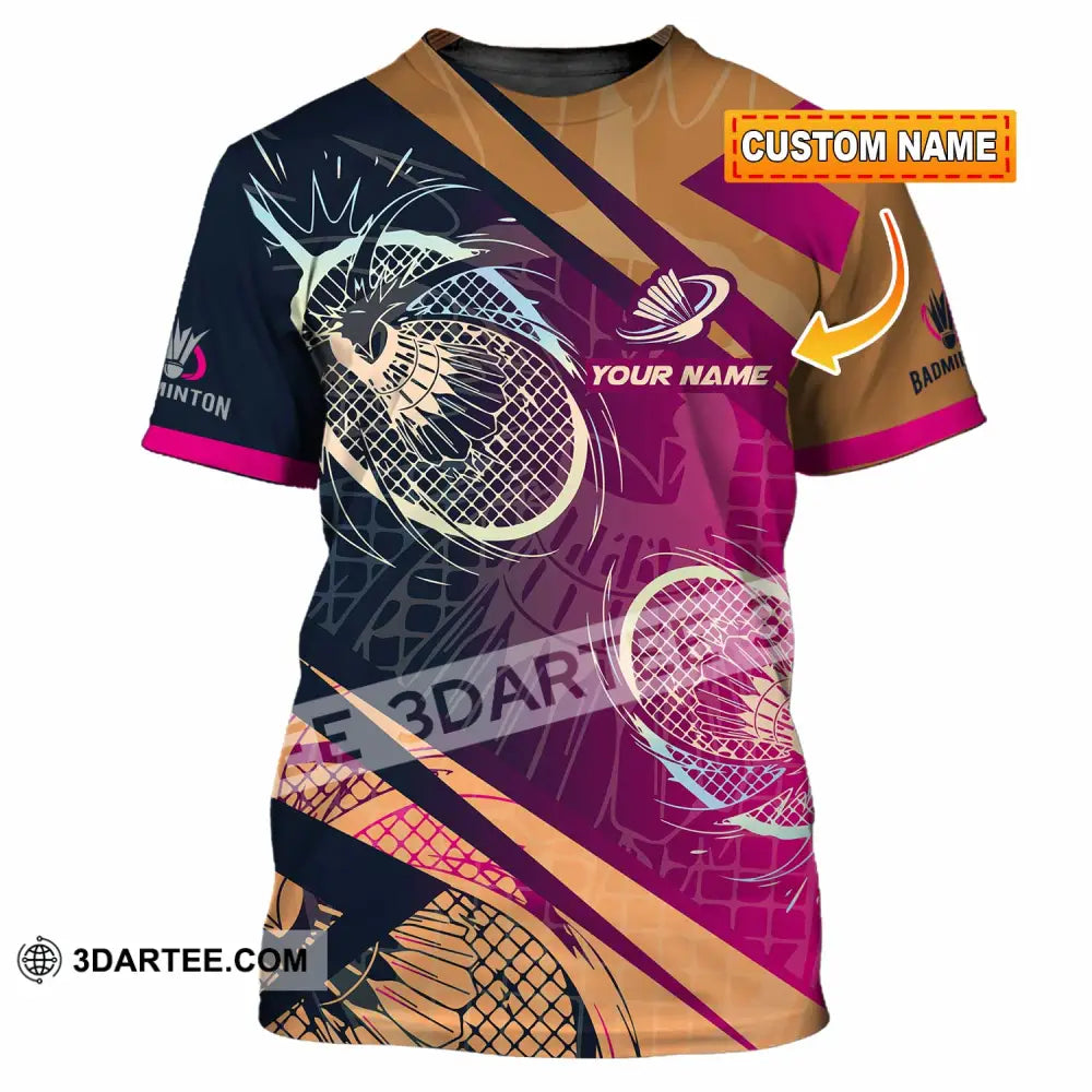 Unisex Shirt - Custom Badminton 3D Shirt T-shirt
