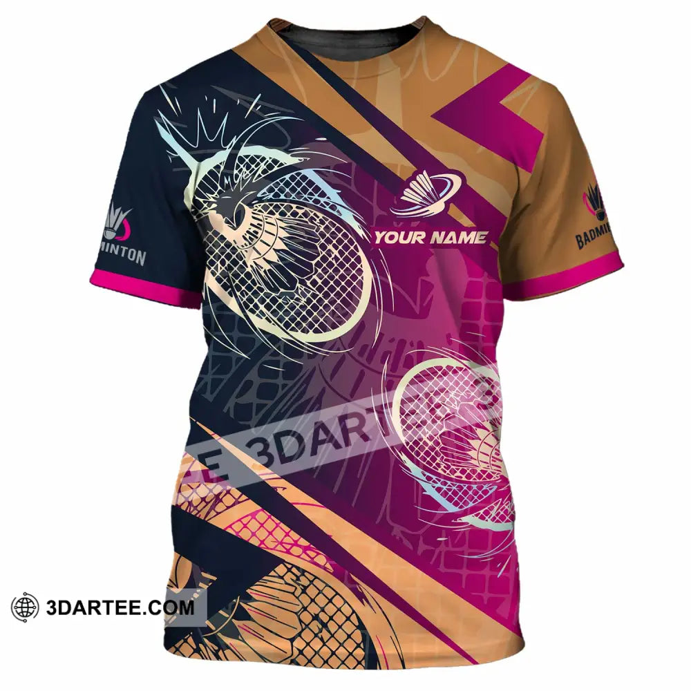 Unisex Shirt - Custom Badminton 3D Shirt T-Shirt / S T-shirt