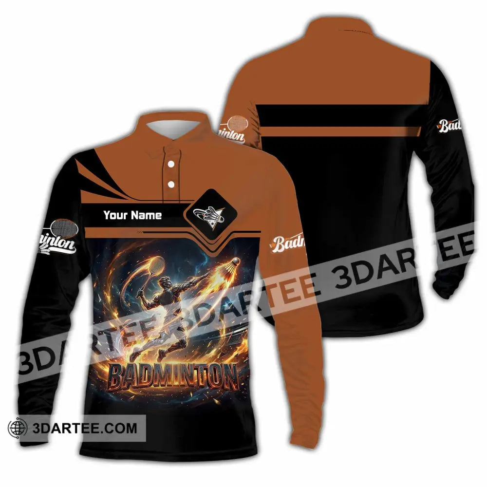 Unisex Shirt - Custom Badminton Shirt - Long Sleeve Polo / S - T-shirt