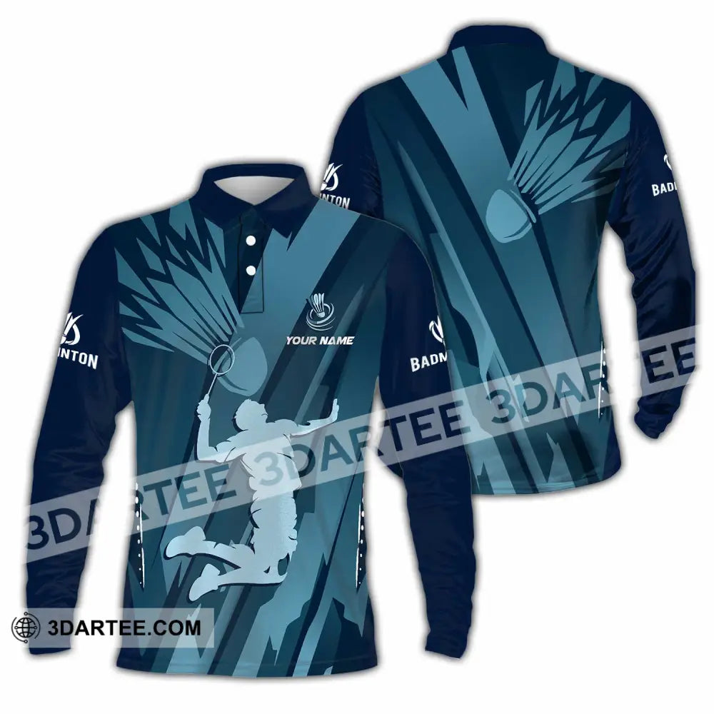 Unisex Shirt - Custom Badminton Shirt - Long Sleeve Polo / S - T-shirt