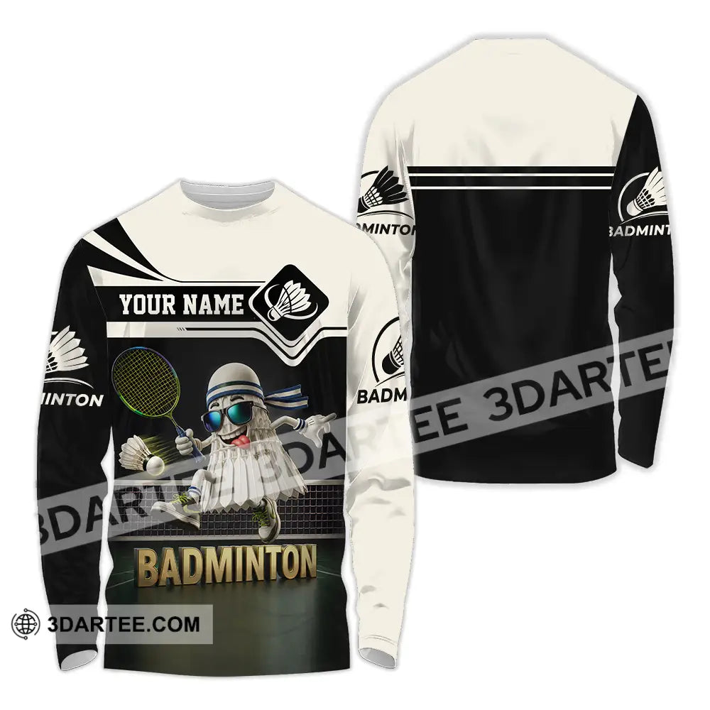 Unisex Shirt - Custom Badminton Shirt - Long Sleeve Shirt / S - T-shirt