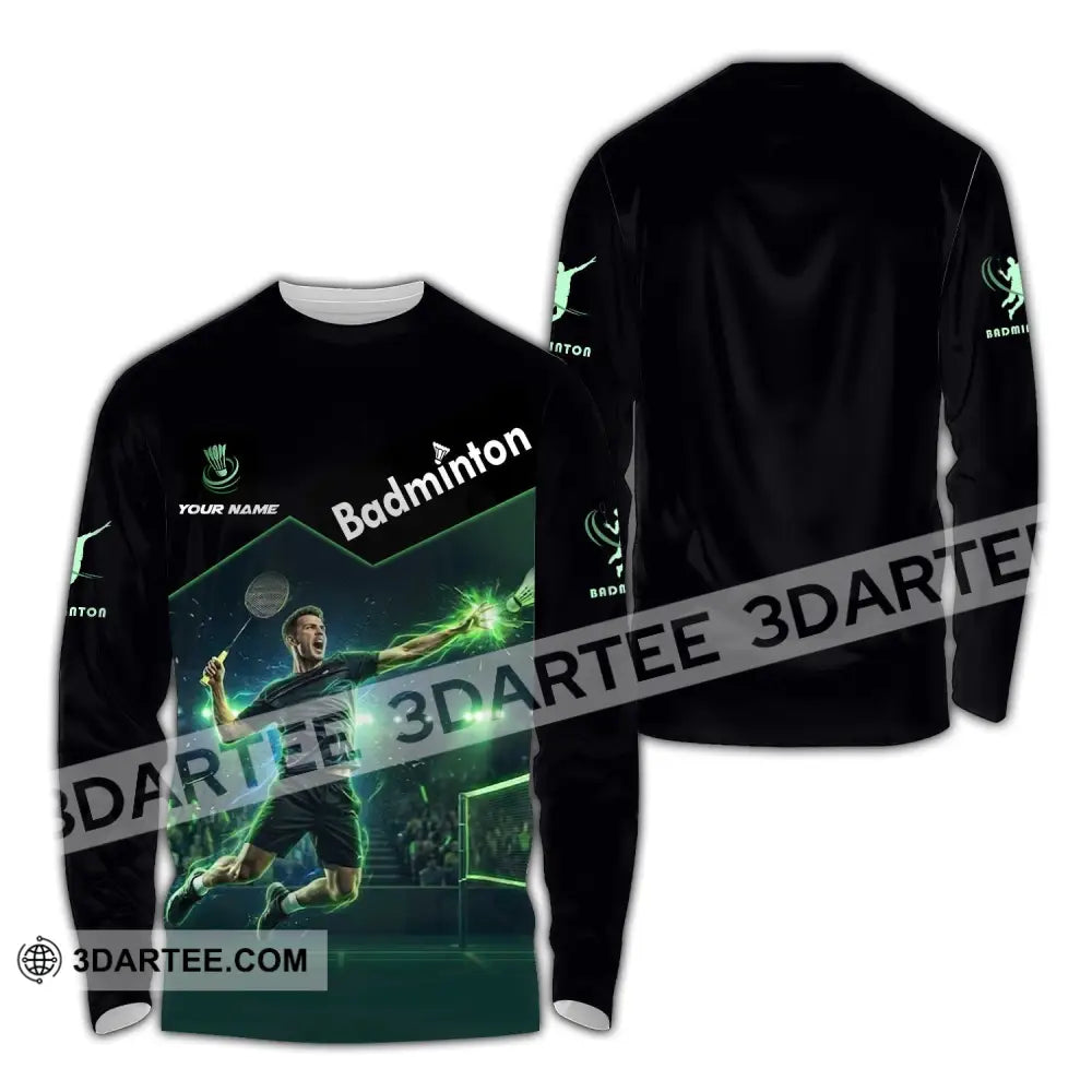 Unisex Shirt - Custom Badminton Shirt - Long Sleeve Shirt / S - T-shirt