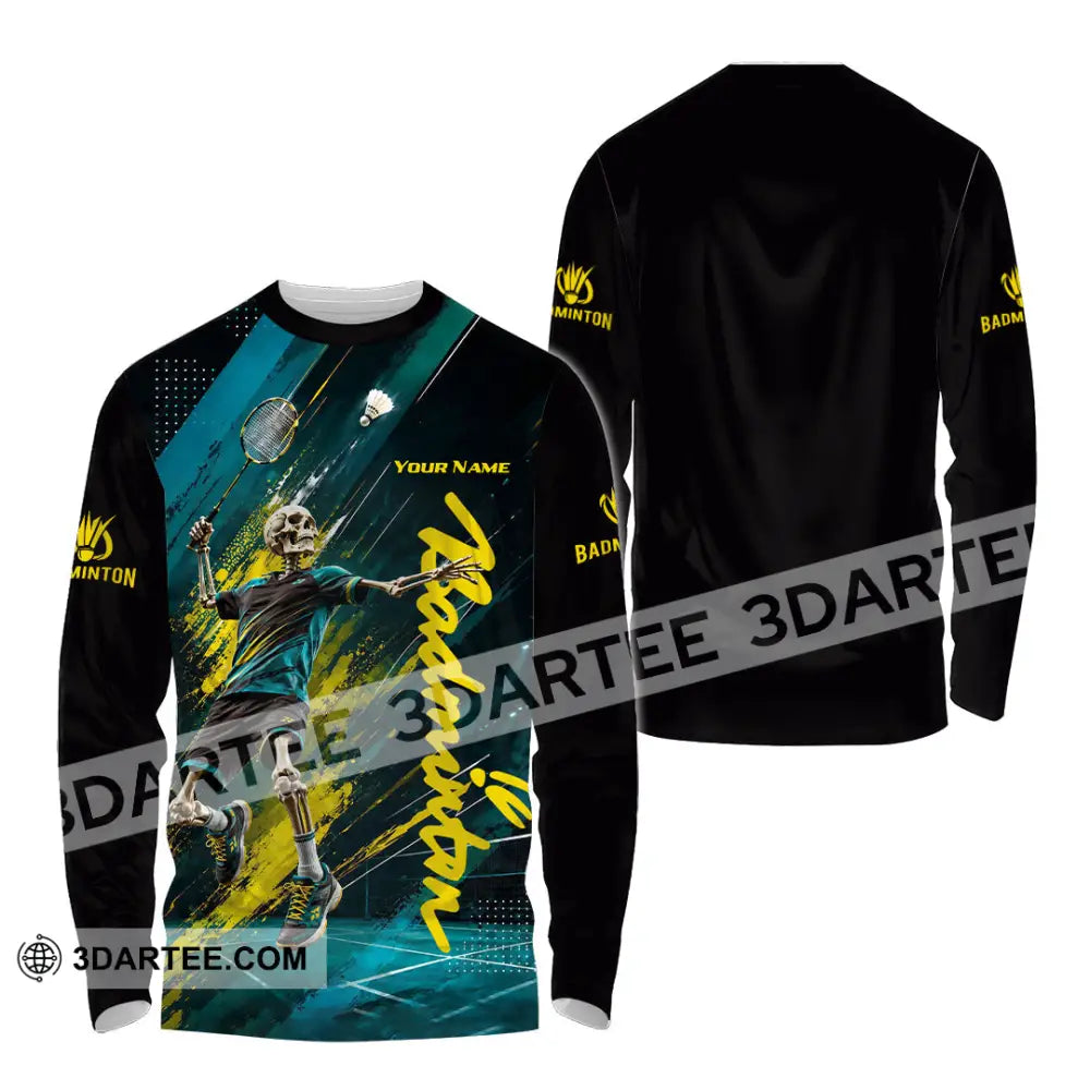 Unisex Shirt - Custom Badminton Shirt - Long Sleeve Shirt / S - T-shirt