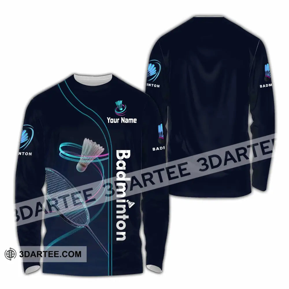 Unisex Shirt - Custom Badminton Shirt - Long Sleeve Shirt / S - T-shirt