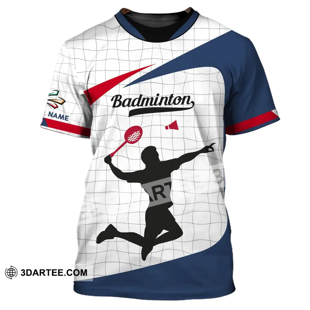 Unisex Shirt - Custom Badminton Name T-Shirt Clothing Gift For Players / S T-Shirt