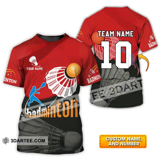 Unisex Shirt - Custom Badminton Player Shirt T-shirt