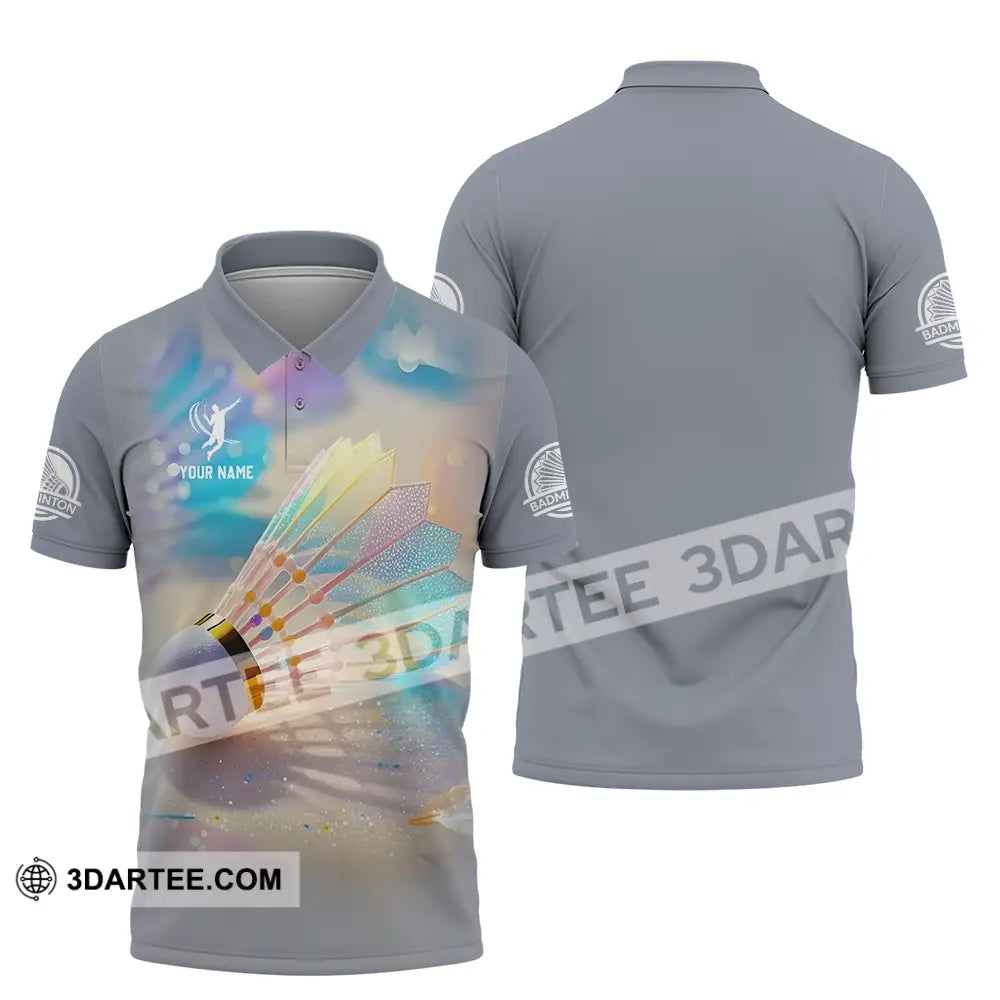 Unisex Shirt Custom Badminton Sport Shirt Polo Shirt / S T shirt