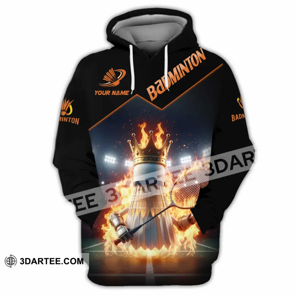 Unisex Shirt - Custom Badminton Sports Shirt Hoodie / S T-shirt