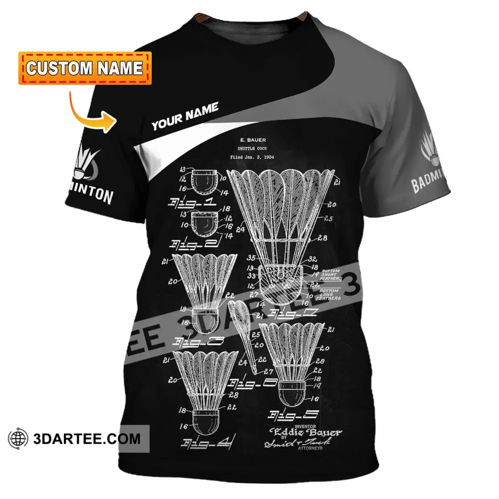 Unisex Shirt - Custom Badminton Shirt - T-shirt