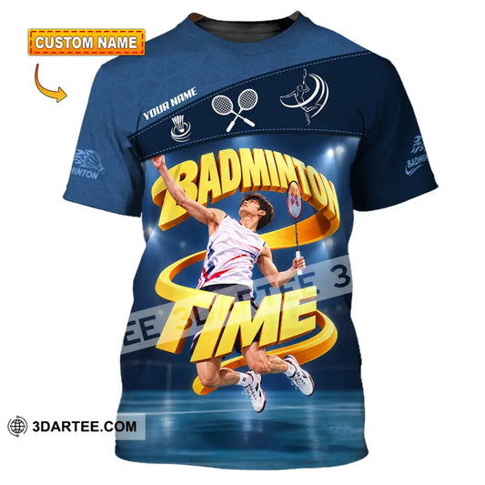 Unisex Shirt - Custom Badminton Time Shirt - T-shirt