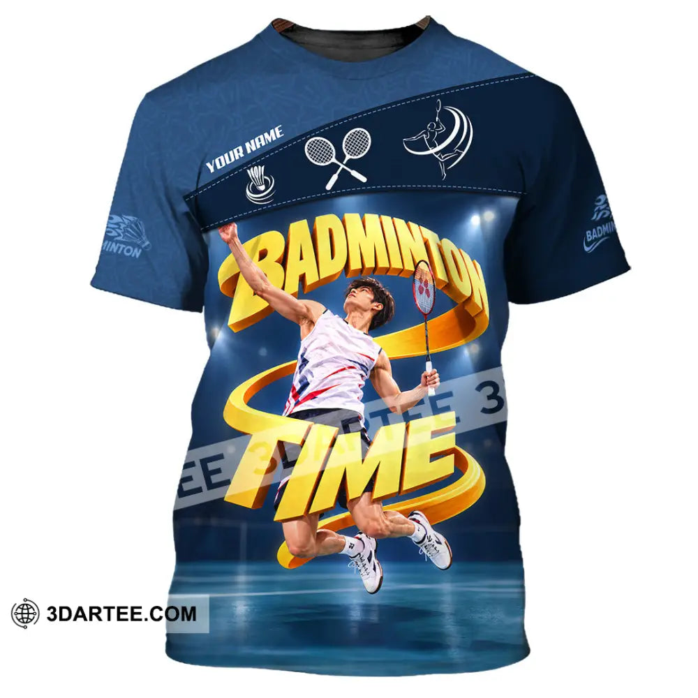 Unisex Shirt - Custom Badminton Time Shirt - T-Shirt / S - T-shirt