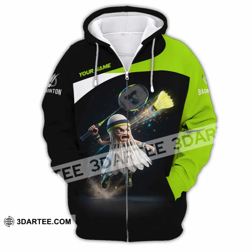 Unisex Shirt - Custom Badminton Shirt - Zipper Hoodie / S - T-shirt