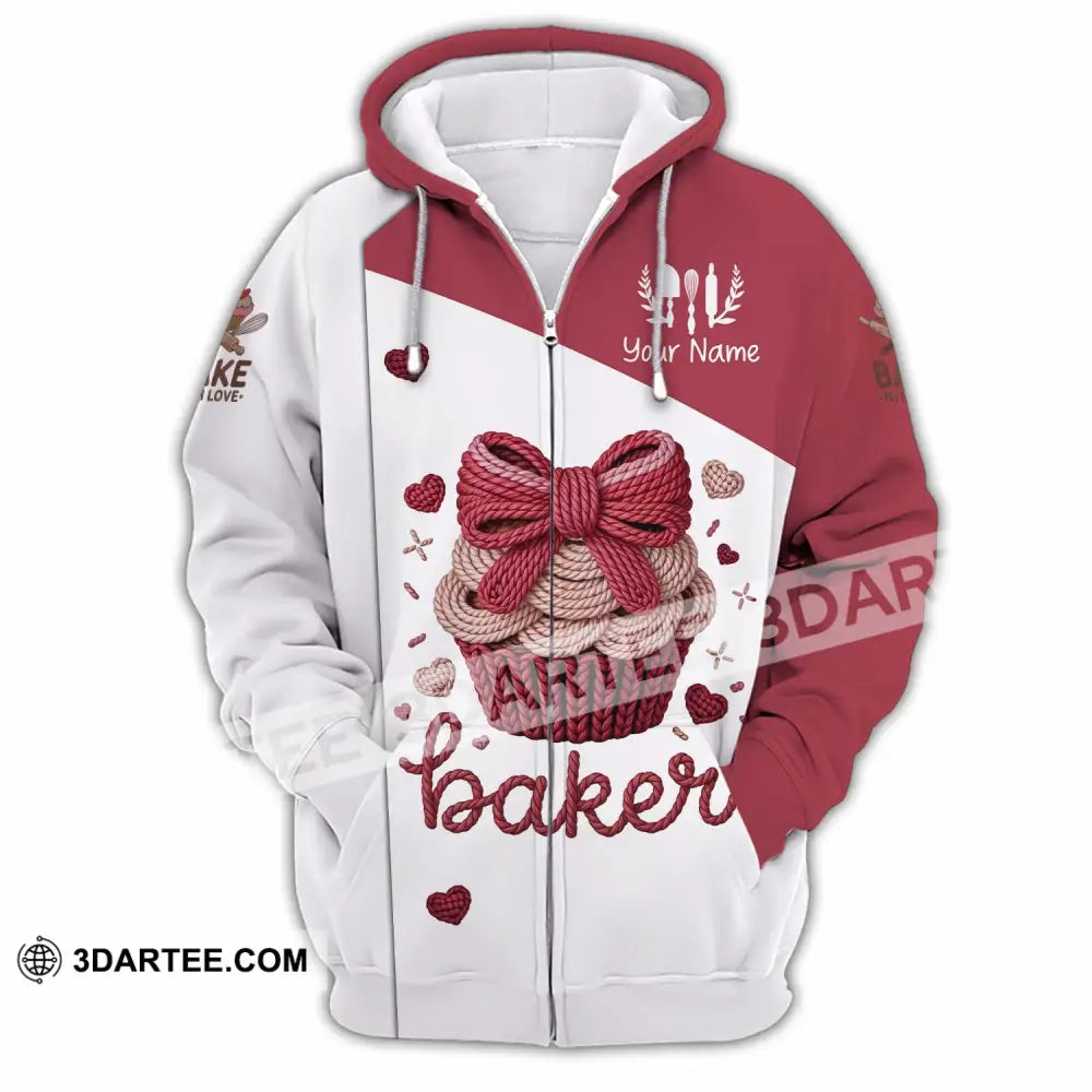 Unisex Shirt - Custom Baker 3D Shirt - Zipper Hoodie / S - T-shirt