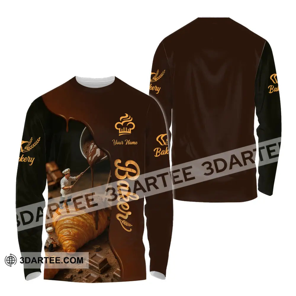 Unisex Shirt - Custom Baker Shirt Long Sleeve Shirt / S T-shirt