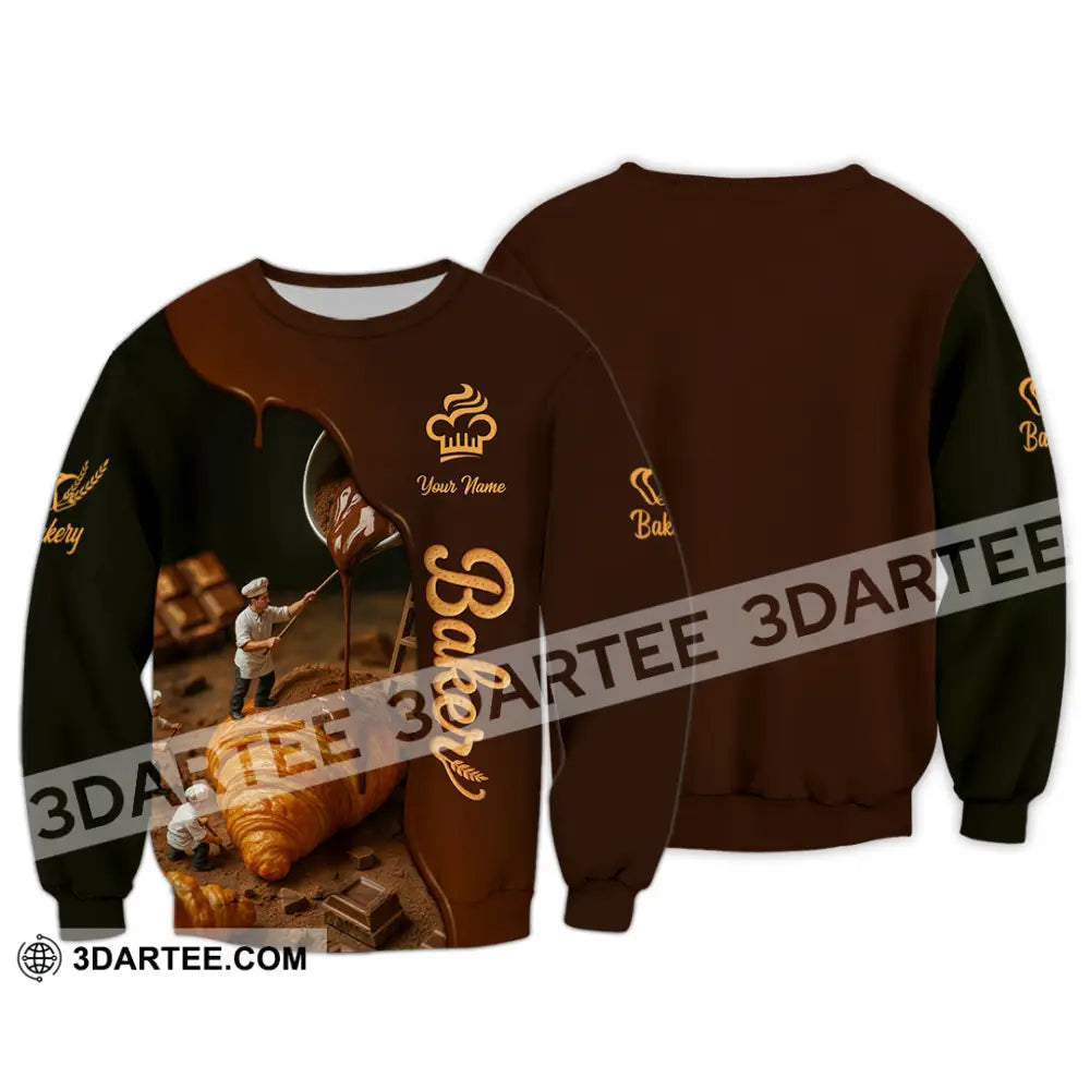 Unisex Shirt - Custom Baker Shirt Long Sleeve / S T-shirt