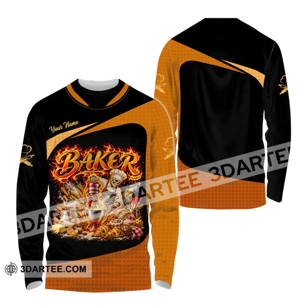 Unisex Shirt - Custom Baker Shirt - Long Sleeve Shirt / S - T-shirt