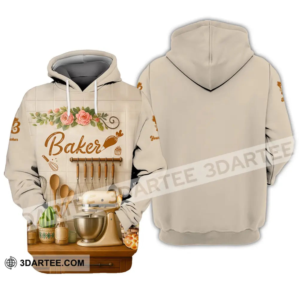 Unisex Shirt - Custom Baker Love Baking Shirt Hoodie / S T-shirt