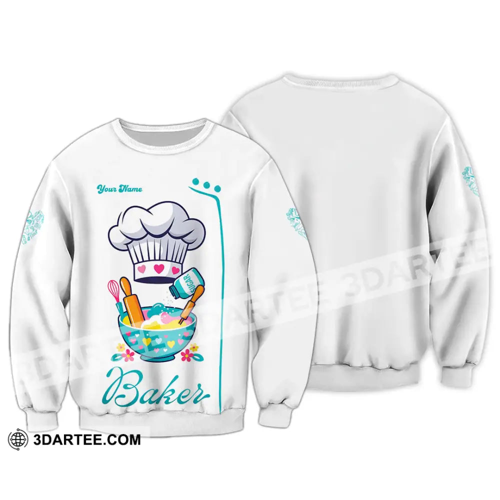 Unisex Shirt - Custom Baker Love Baking Shirt Long Sleeve / S T-shirt