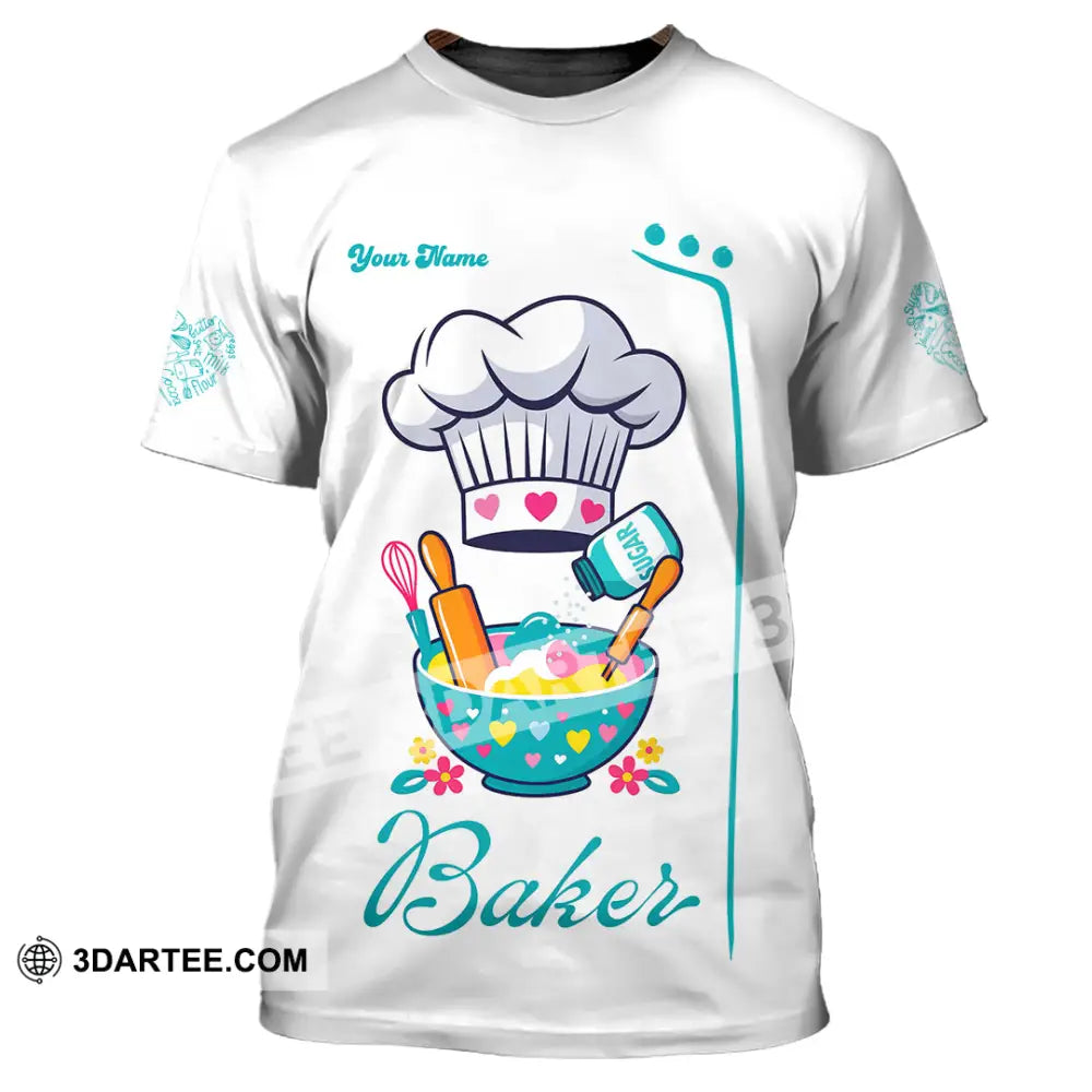 Unisex Shirt - Custom Baker Love Baking Shirt T-Shirt / S T-shirt
