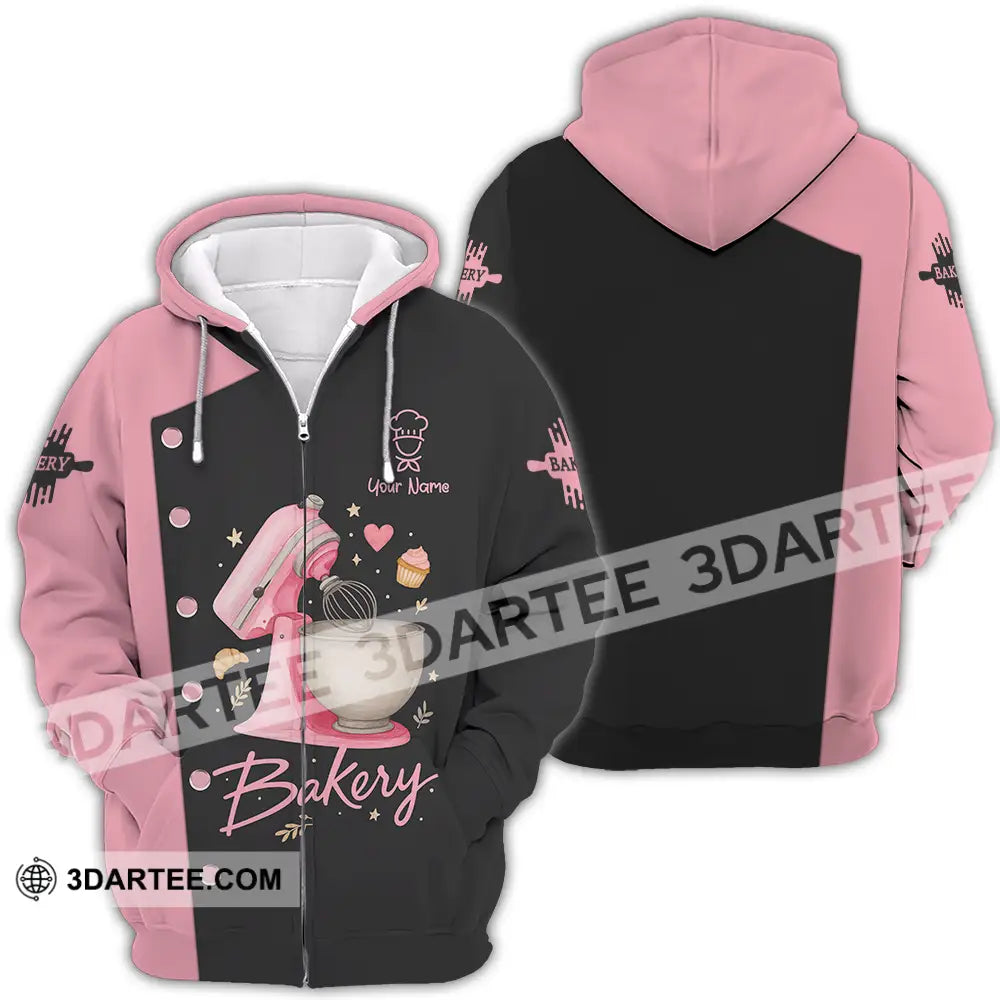 Unisex Shirt - Custom Baker Lover Shirt Zipper Hoodie / S T-shirt