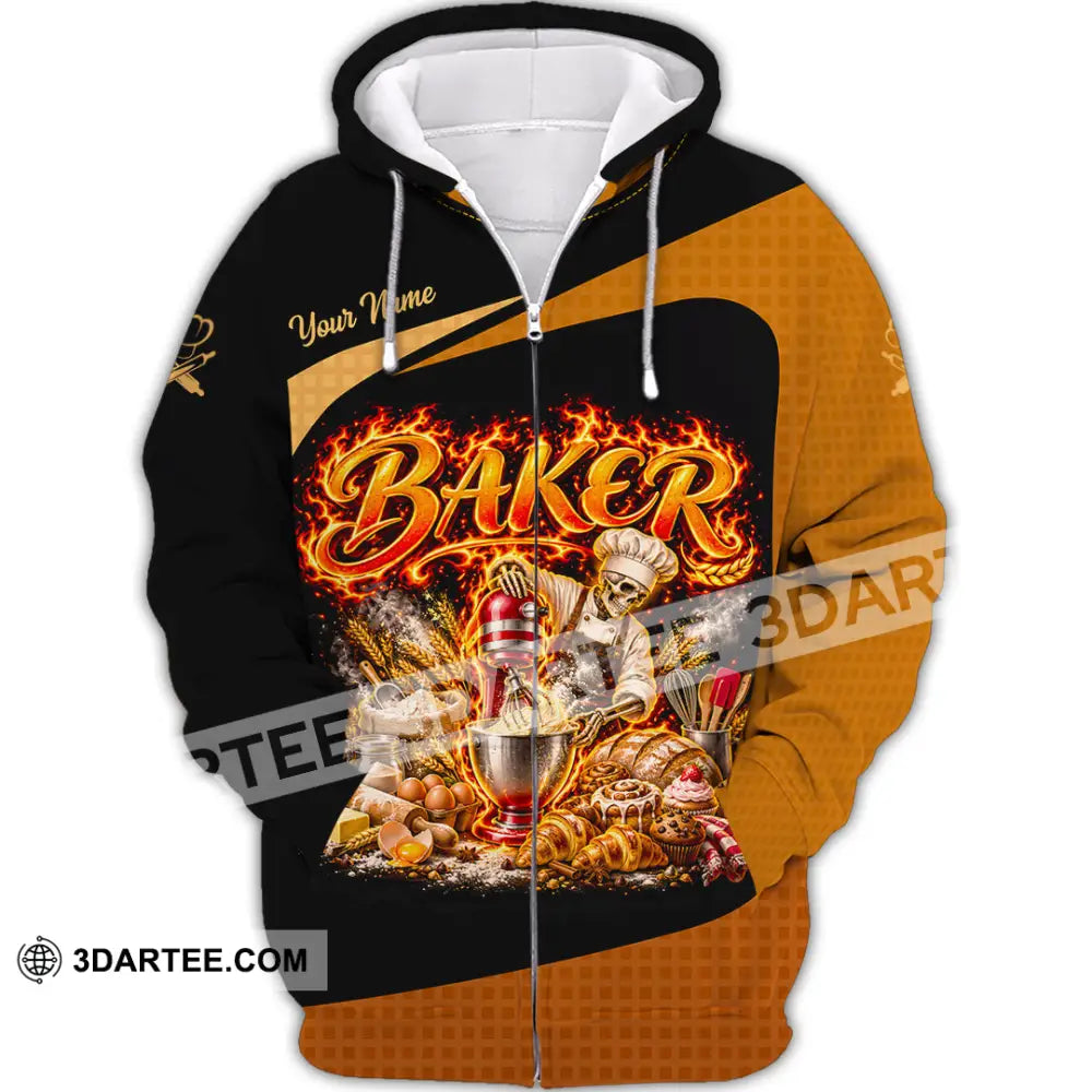 Unisex Shirt - Custom Baker Shirt - Zipper Hoodie / S - T-shirt