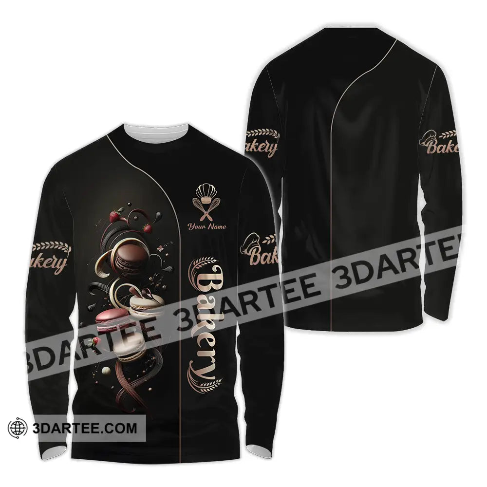 Unisex Shirt - Custom Bakery 3D Shirt - Long Sleeve Shirt / S - T-shirt