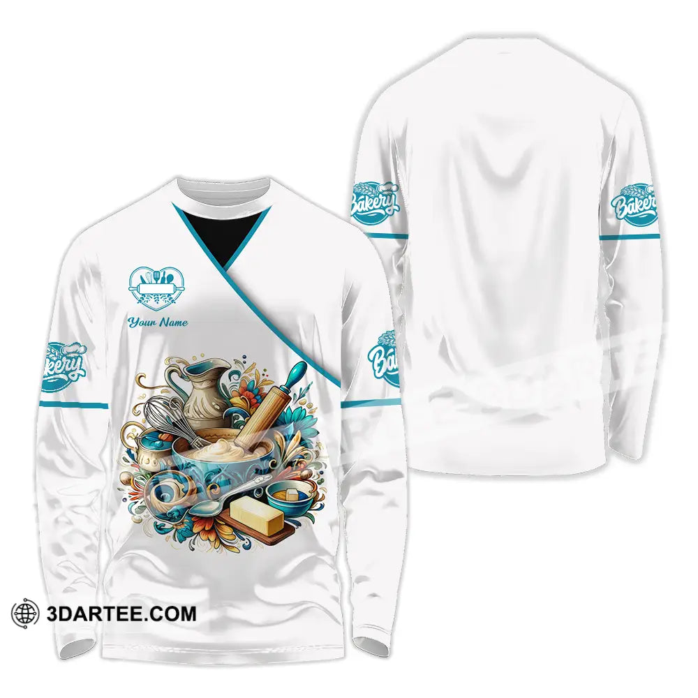 Unisex Shirt - Custom Bakery 3D Shirt - Long Sleeve Shirt / S - T-shirt