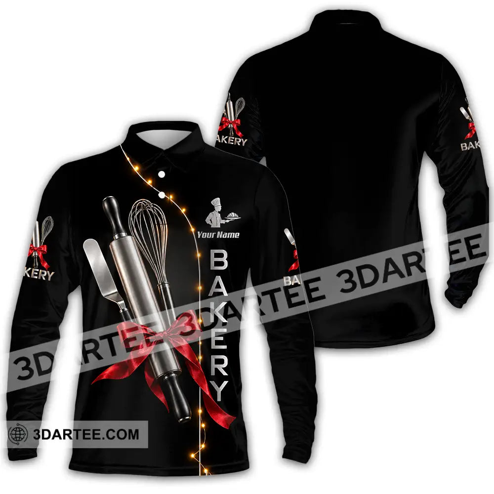 Unisex Shirt - Custom Bakery Shirt - Long Sleeve Polo / S - T-shirt