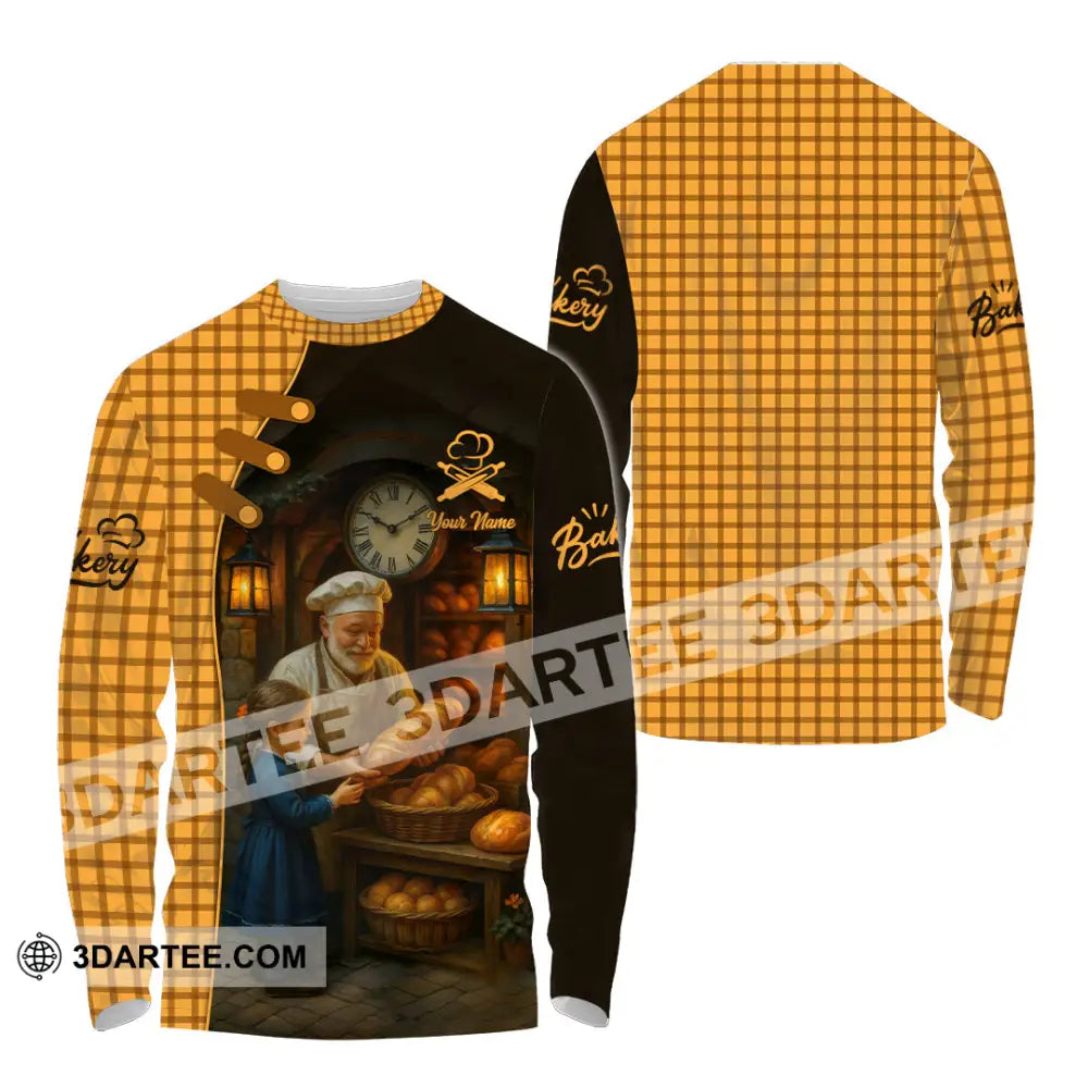 Unisex Shirt - Custom Bakery Shirt Long Sleeve Shirt / S T-shirt