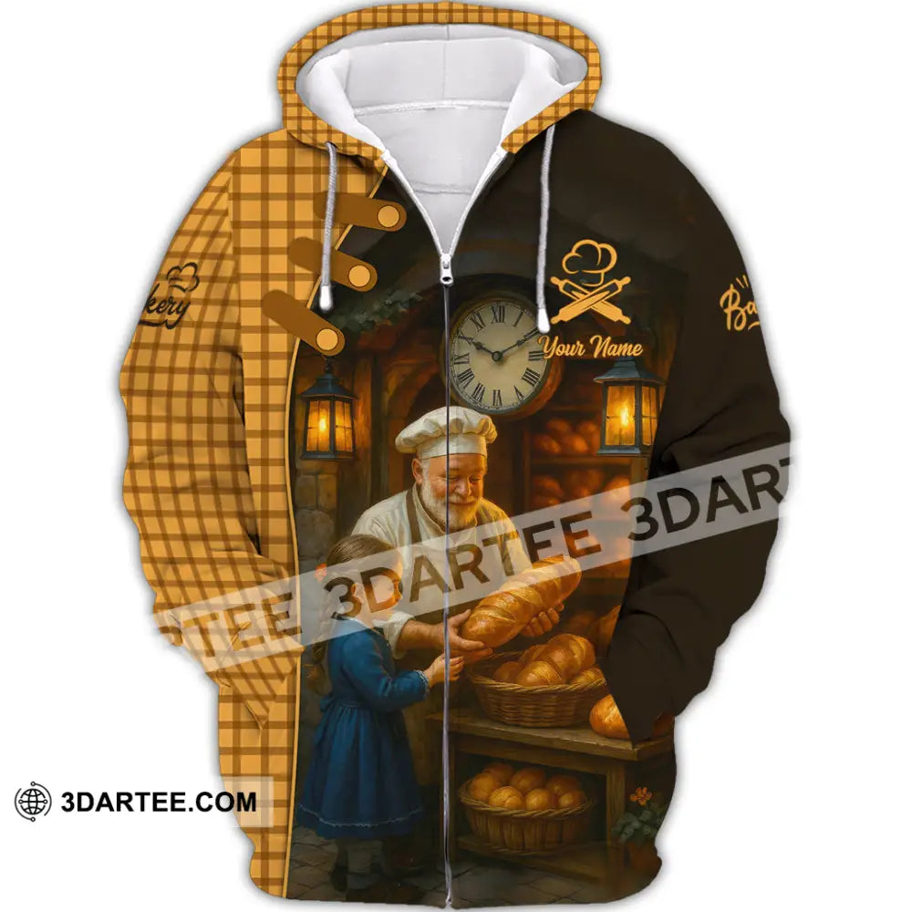 Unisex Shirt - Custom Bakery Shirt Zipper Hoodie / S T-shirt