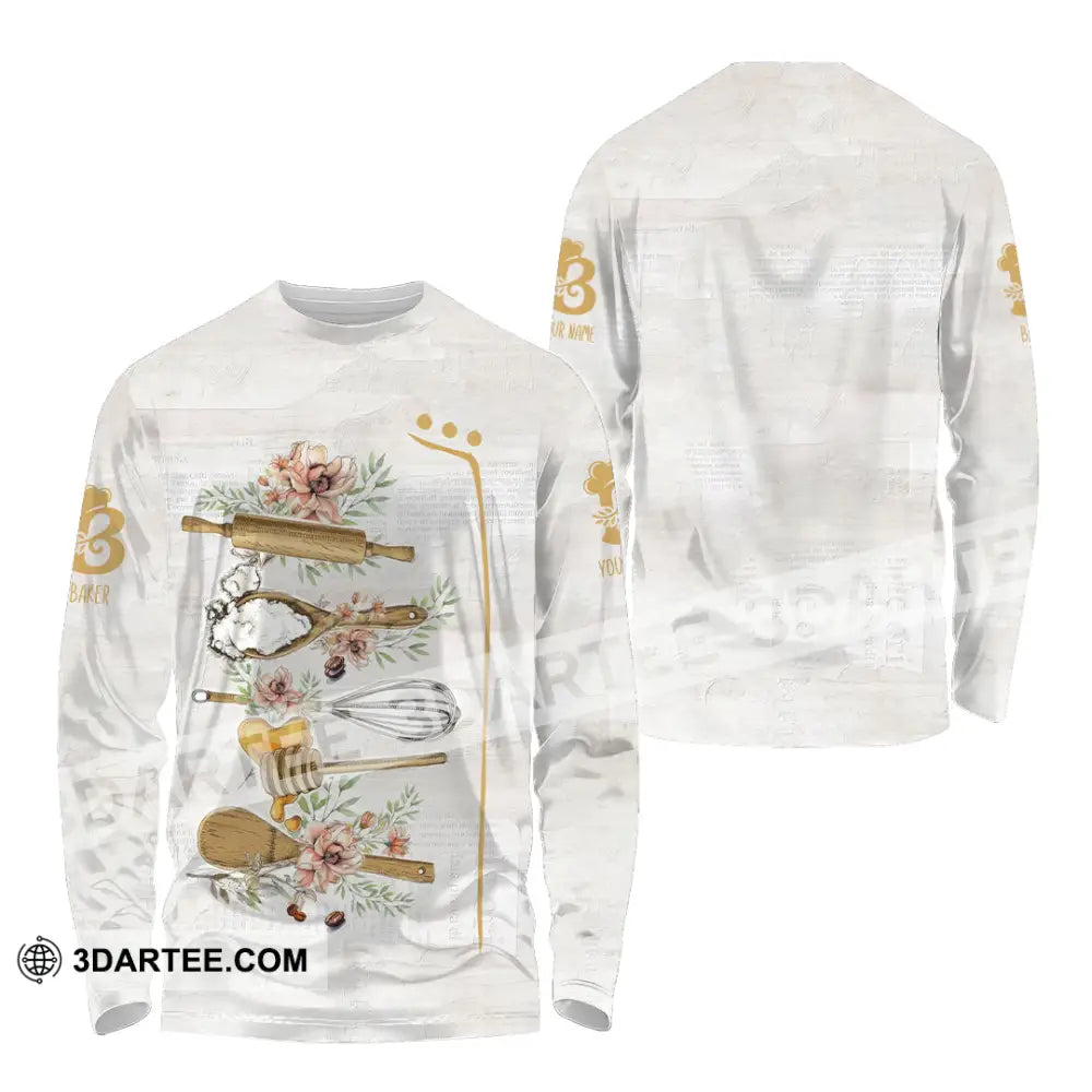 Unisex Shirt - Custom Baking Shirt Long Sleeve Shirt / S T-shirt