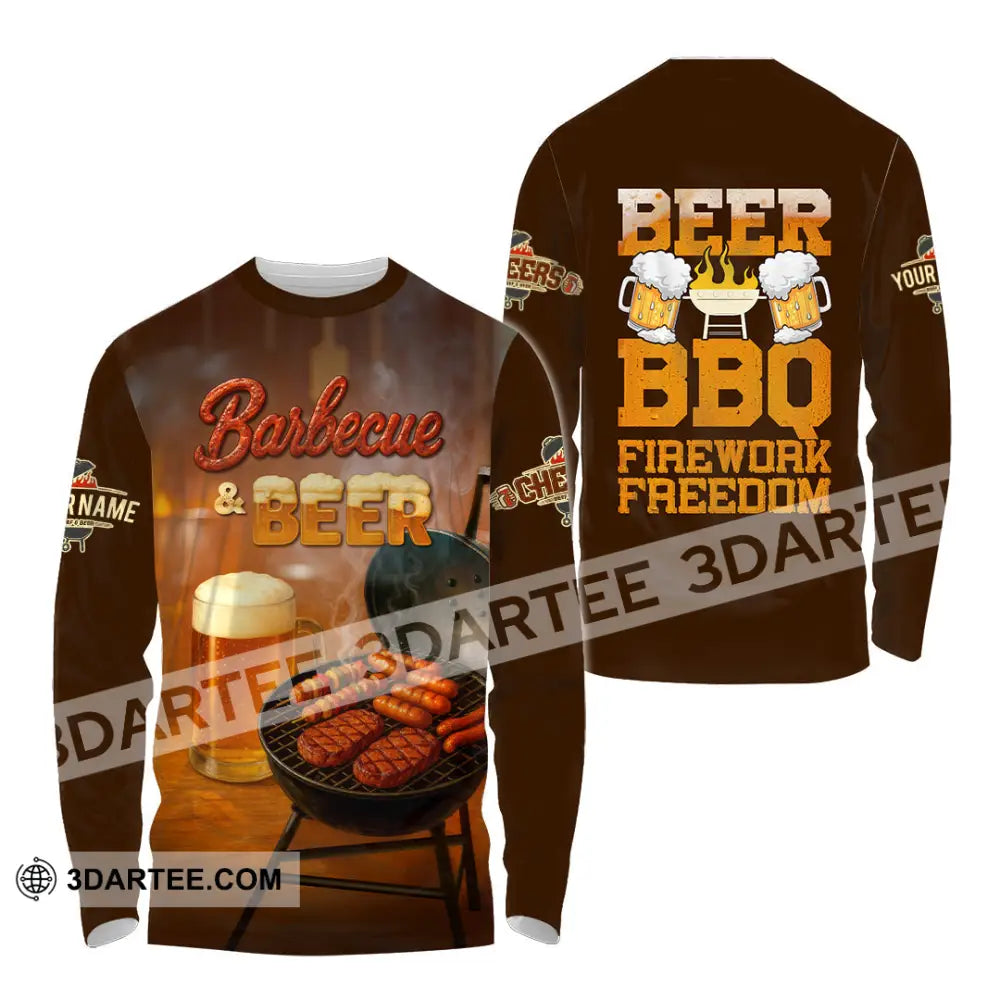 Unisex Shirt - Custom Barbecue Shirt Long Sleeve Shirt / S T-shirt
