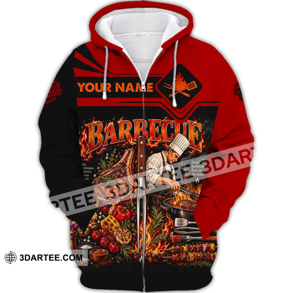 Unisex Shirt - Custom Barbecue Shirt - Zipper Hoodie / S - T-shirt