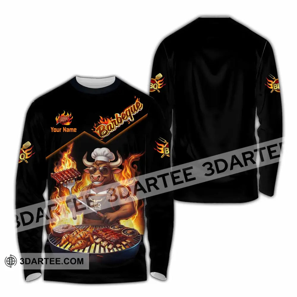 Unisex Shirt - Custom Barbeque Shirt - Long Sleeve Shirt / S - T-shirt
