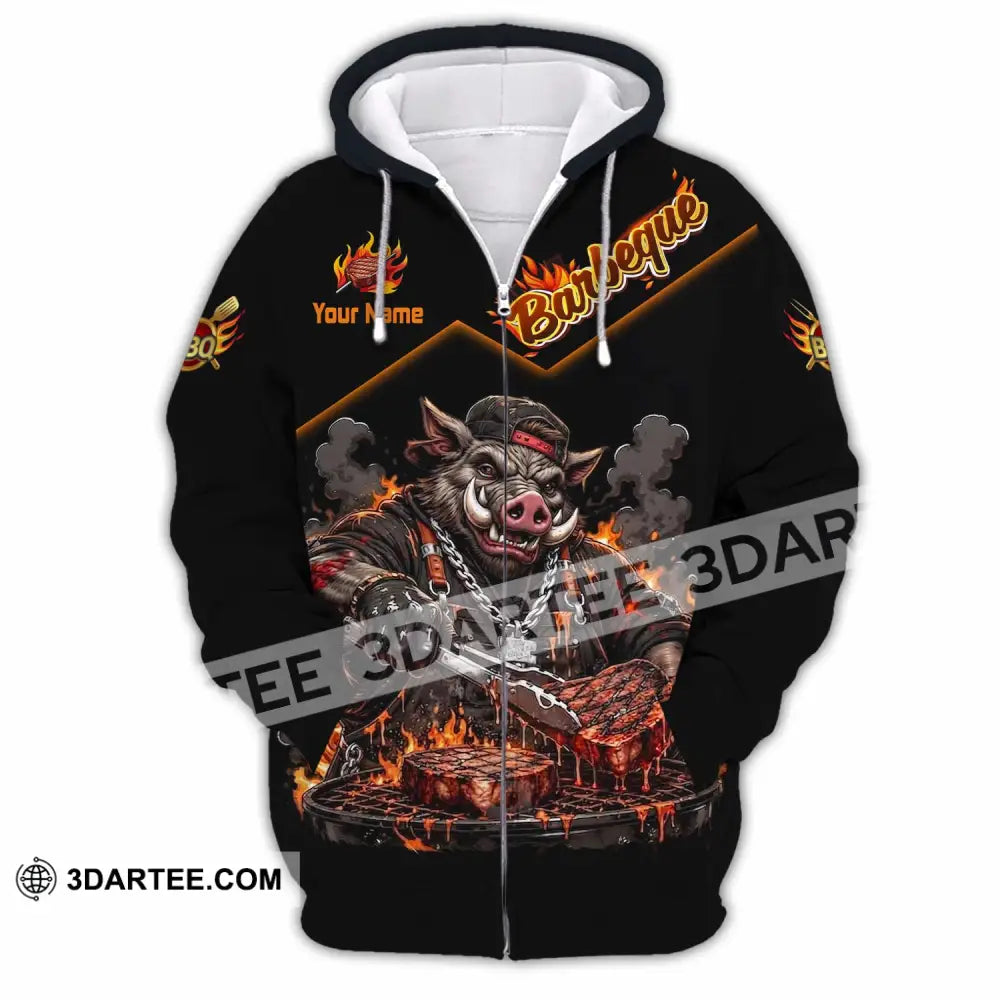 Unisex Shirt - Custom Barbeque Shirt - Zipper Hoodie / S - T-shirt