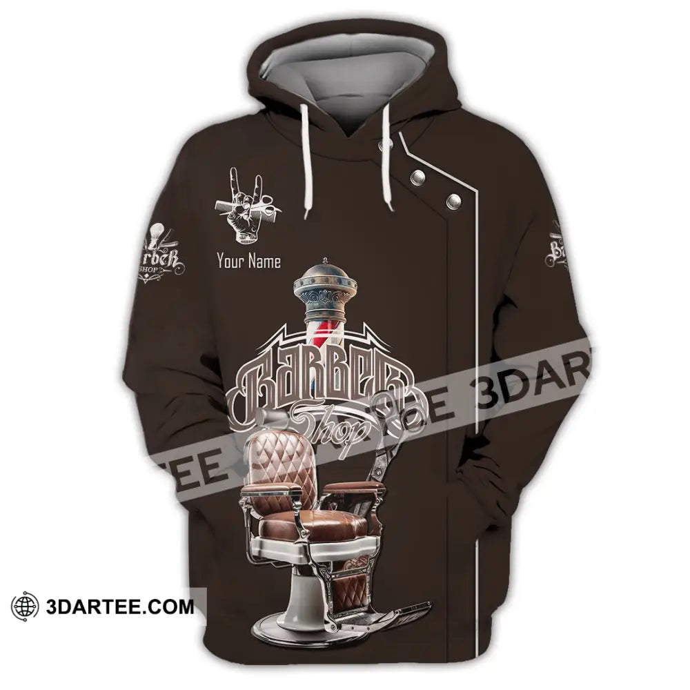 Unisex Shirt Custom Barber Shirt Hoodie / S T shirt