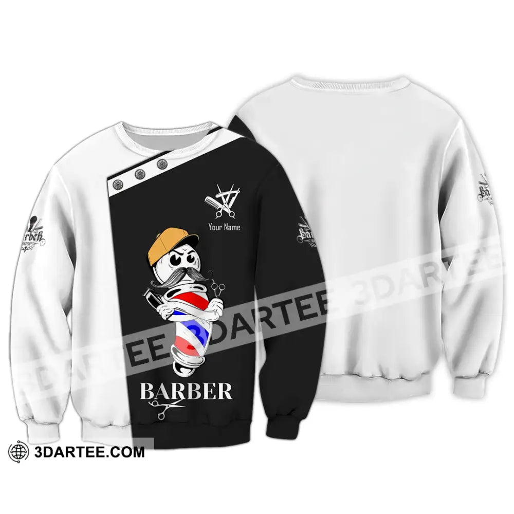 Unisex Shirt Custom Barber Shirt Long Sleeve / S T shirt